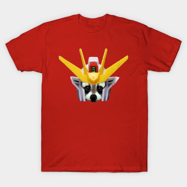 Gundam X Raccoon T-Shirt by Bajingseng